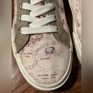 Disney Whimsical Pink and Olive Sneakers